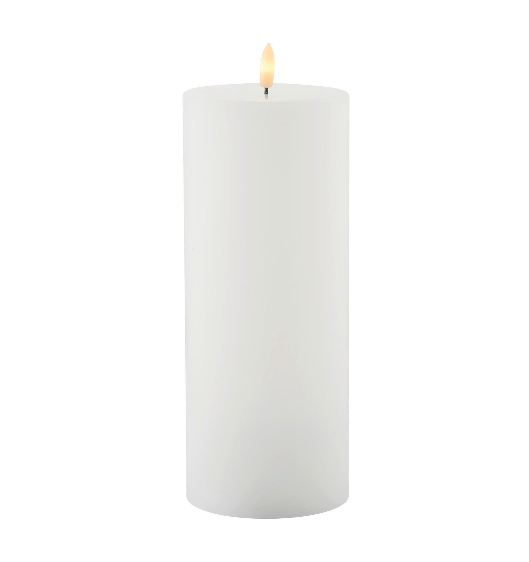 LED-KERZE - Weiß, Basics, Naturmaterialien (10/25cm)