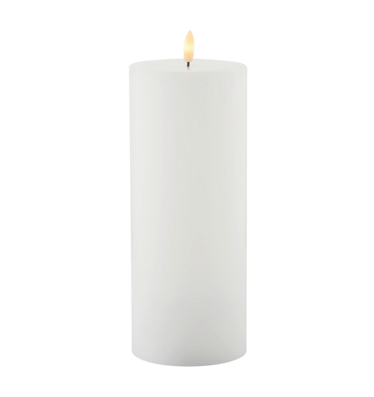 LED-KERZE  - Weiß, Basics, Naturmaterialien (10/25cm)