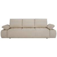 BÄDDSOFFA i chenille, jacquard beige  - beige/svart, Design, textil/plast (255/89/109cm) - MID.YOU
