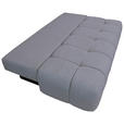 BOXSPRINGSOFA in Chenille Grau  - Schwarz/Grau, MODERN, Kunststoff/Textil (210/72/105cm) - Cantus