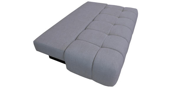 BOXSPRINGSOFA in Chenille Grau  - Schwarz/Grau, MODERN, Kunststoff/Textil (210/72/105cm) - Cantus
