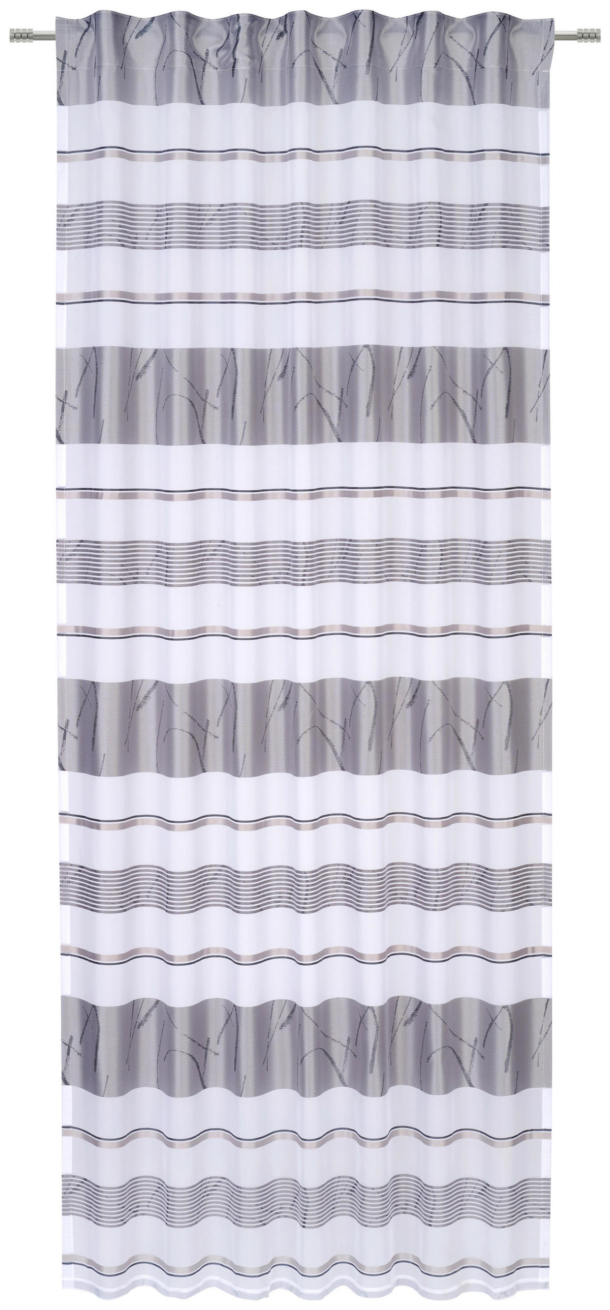 FERTIGVORHANG  halbtransparent  140/245 cm   - Grau, KONVENTIONELL, Textil (140/245cm) - Esposa
