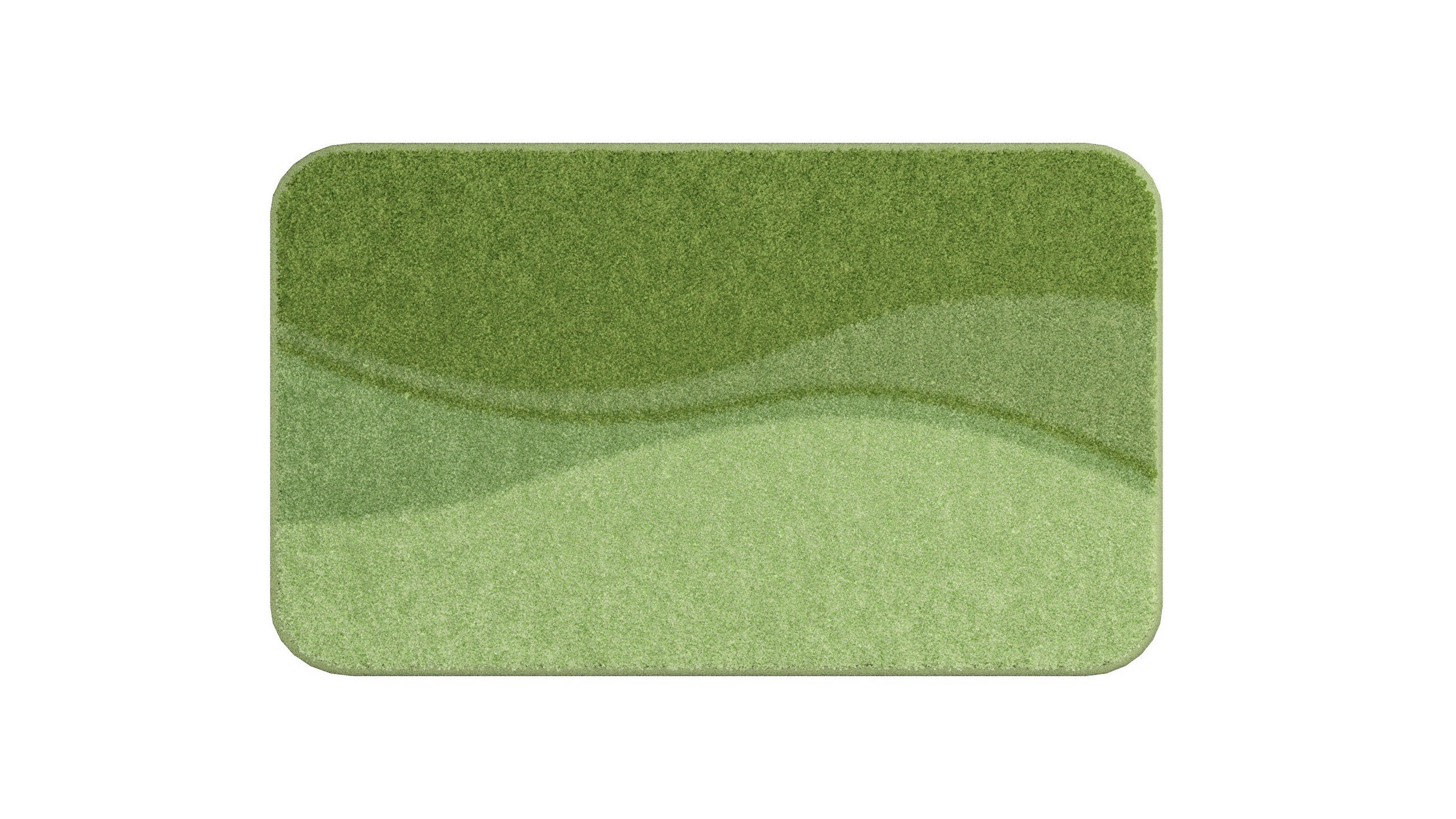 BADEMATTE Grün 60/90 cm  - Grün, Basics, Kunststoff/Textil (60/90cm) - Grund