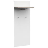 GARDEROBENPANEEL  in 65/157/29 cm  - Weiss/Eichefarben, Basics, Holzwerkstoff (65/157/29cm) - Xora