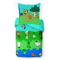 KINDERBETTWÄSCHE Minecraft Creative Mode 135/200 cm  - Grün, Basics, Textil (135/200cm)