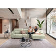 ECKSOFA in Echtleder Weiß  313/165 cm  - Schwarz/Weiß, Design, Leder/Metall (313/165cm) - Emilio Belluti