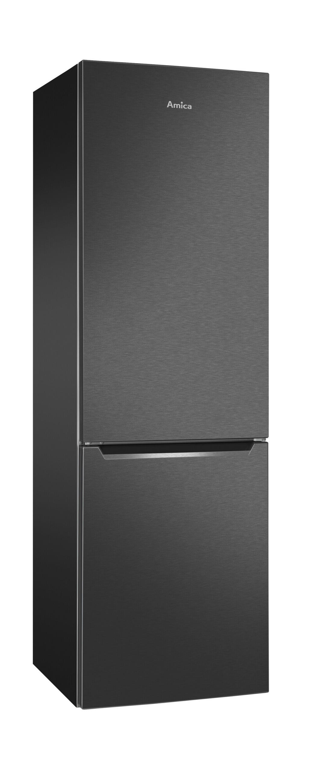 Kühl-Gefrierkombination Schwarz 187+75 L