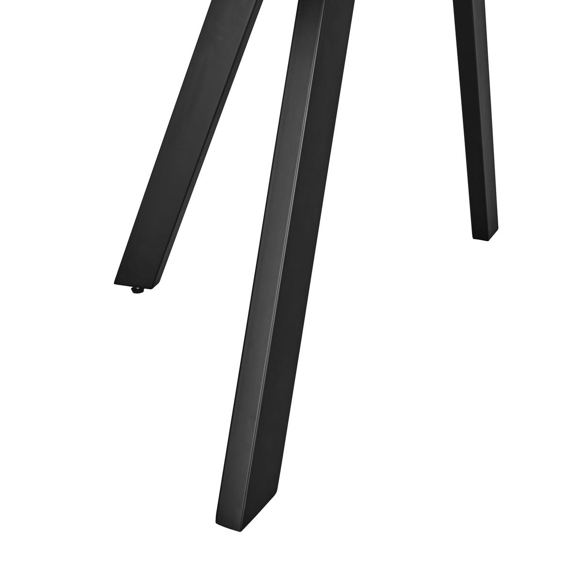 STOL ZA BLAGOVAONICU  prirodne boje  drvo, metal      - prirodne boje/crna, Lifestyle, drvo/metal (130/130/76cm) - Livetastic