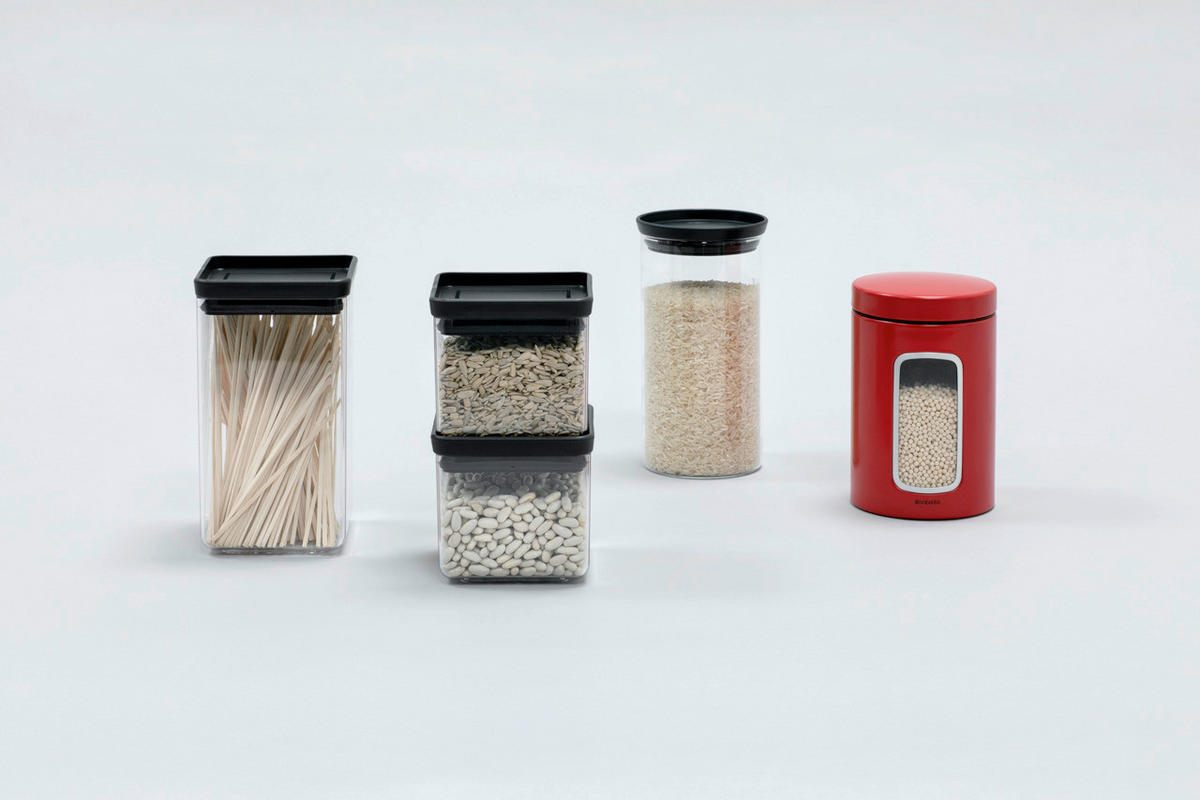 VORRATSDOSE 0,7 l  - Dunkelgrau/Transparent, Design, Kunststoff (11/10.5/11cm) - Brabantia