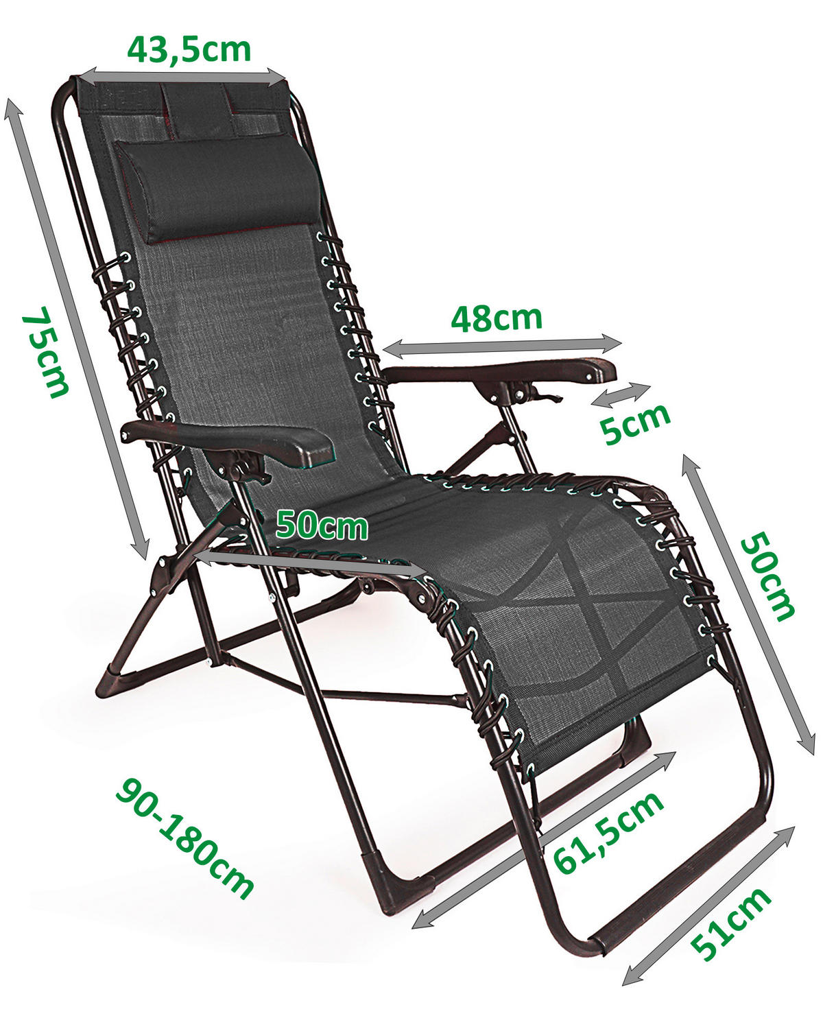 BÄDERLIEGE 84/109/65 cm  - Anthrazit, Basics, Kunststoff (84/109/65cm)