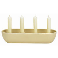 ADVENTSKRANZ  - Beige, Basics, Keramik (31,0/7,0/12,0cm) - X-Mas