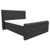 BOXSPRINGBETT 180/200 cm  in Anthrazit  - Anthrazit/Schwarz, Design, Textil/Metall (180/200cm) - Boxxx