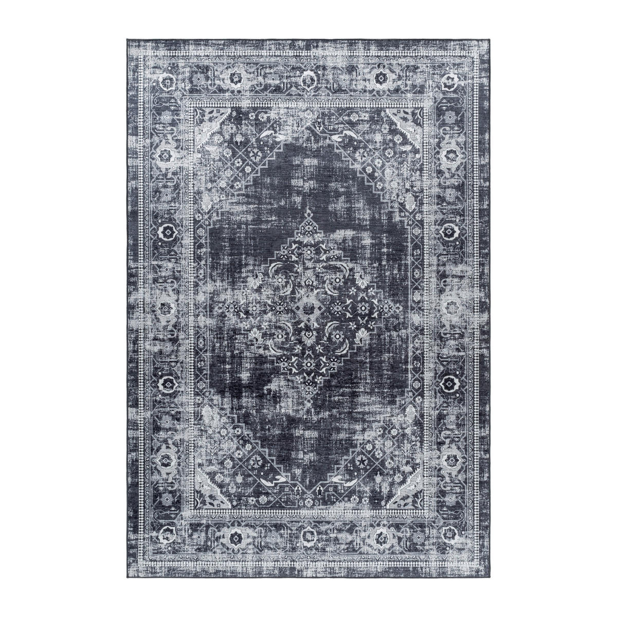KOBEREC TKANÝ NA PLOCHO, 160/230 cm, černá - černá, Design, textil/kůže (160/230cm) - Novel