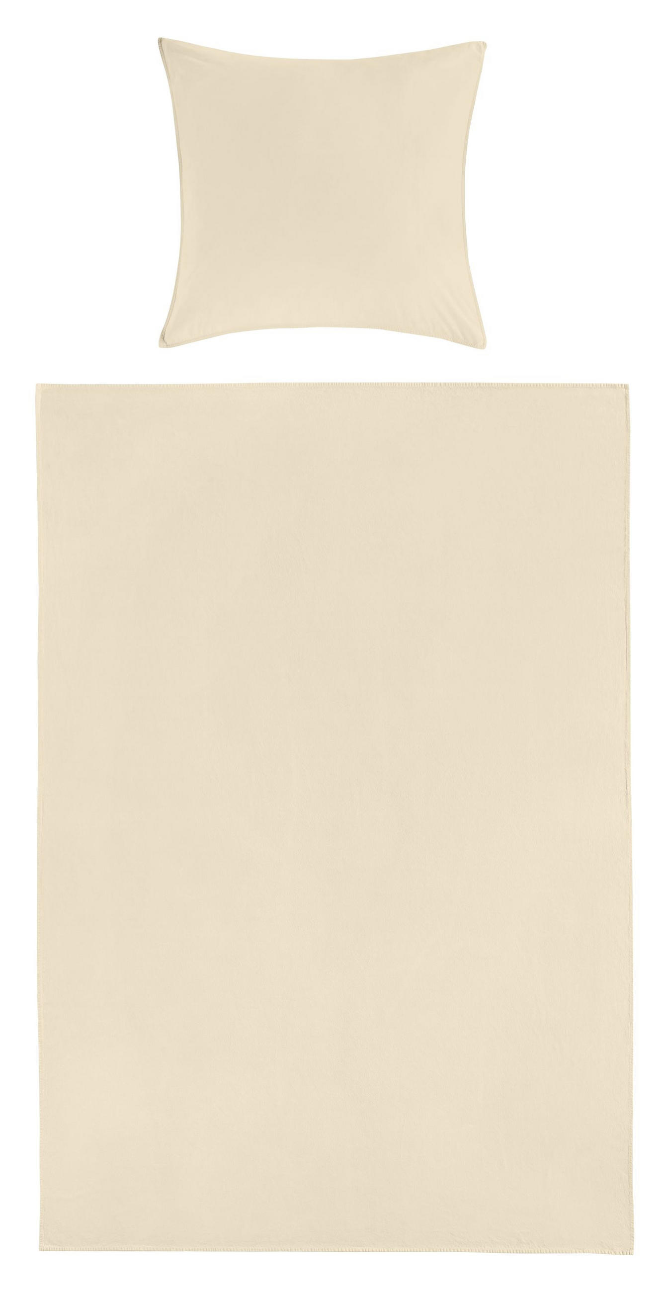 BETTWÄSCHE 150/220 cm  - Beige, Basics, Textil (150/220cm)