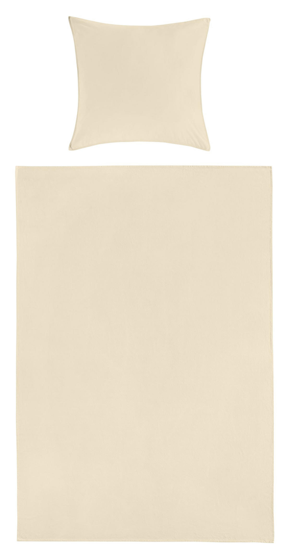 BETTWÄSCHE 150/220 cm  - Beige, Basics, Textil (150/220cm)