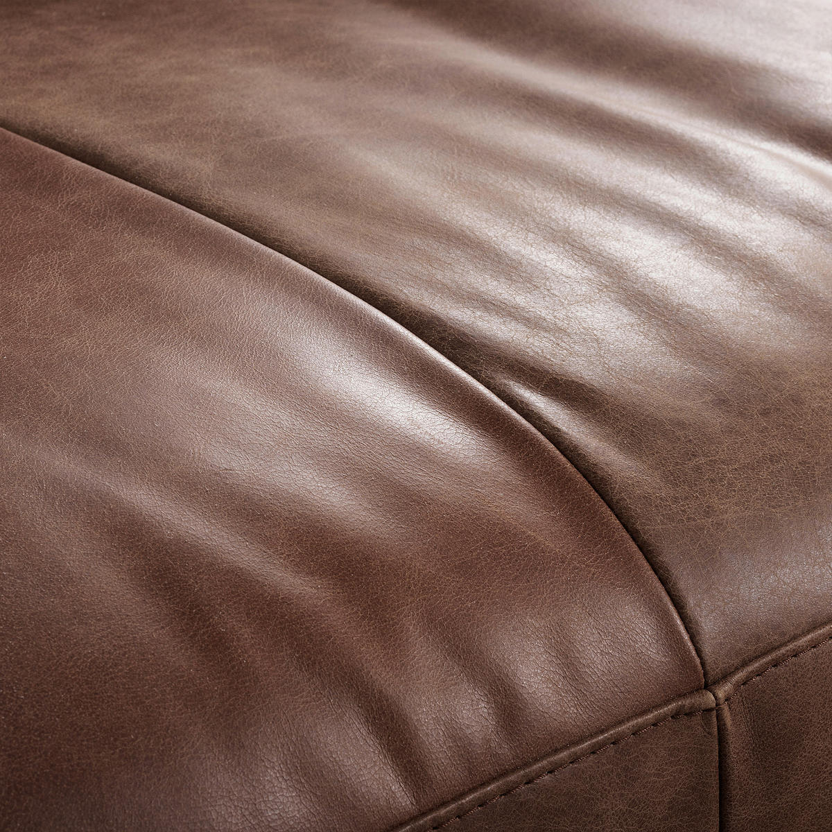 ECKSOFA in Echtleder Braun  313/172 cm  - Schwarz/Braun, Design, Leder/Metall (313/172cm) - Livetastic