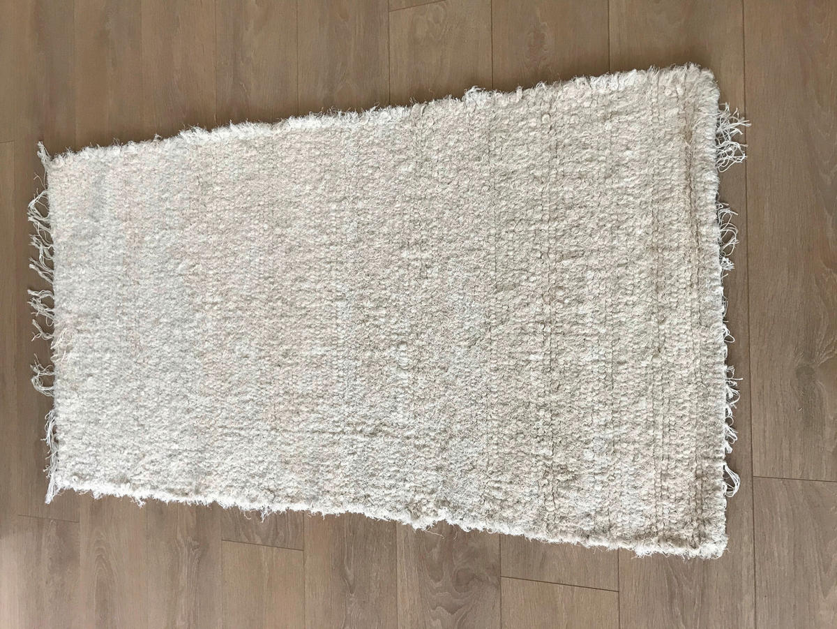 KÉZI SZÖVÉSŰ SZŐNYEG   - natúr színű, Basics, textil (70/200cm)