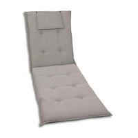 LIEGENAUFLAGE in Grau meliert  - Grau, Basics, Textil (60/7/190cm)