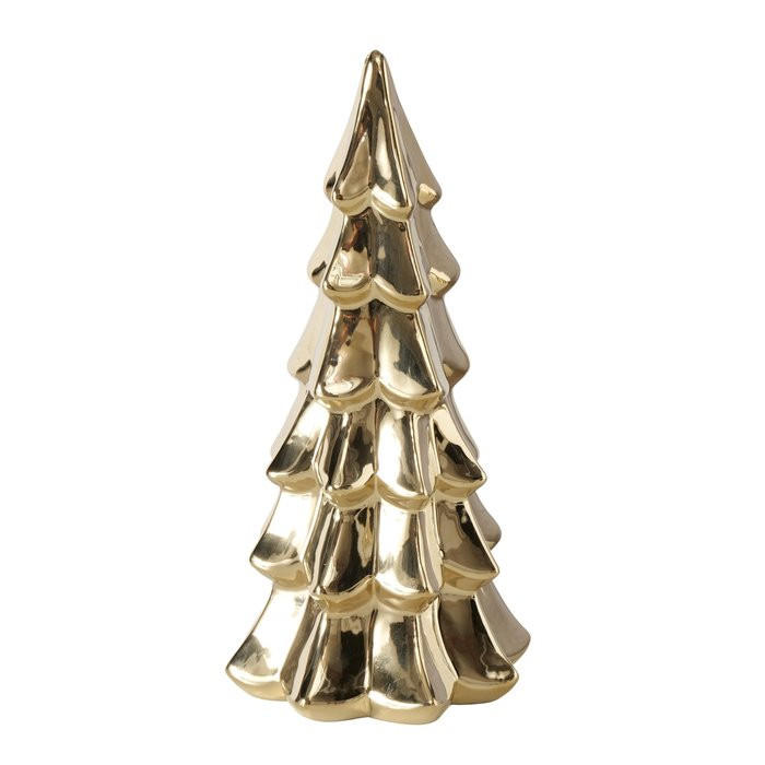 DEKOWEIHNACHTSBAUM - Goldfarben, LIFESTYLE, Keramik (7,3/7,3/15,5cm)