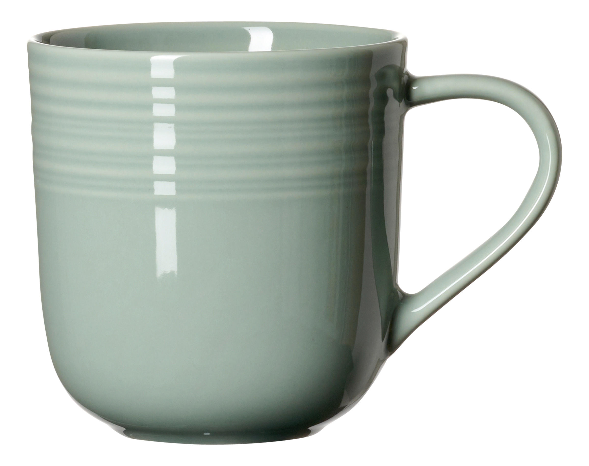 KAFFEEBECHER Levi grün  400 ml   - Grün, KONVENTIONELL, Keramik (9/10cm) - Ritzenhoff Breker