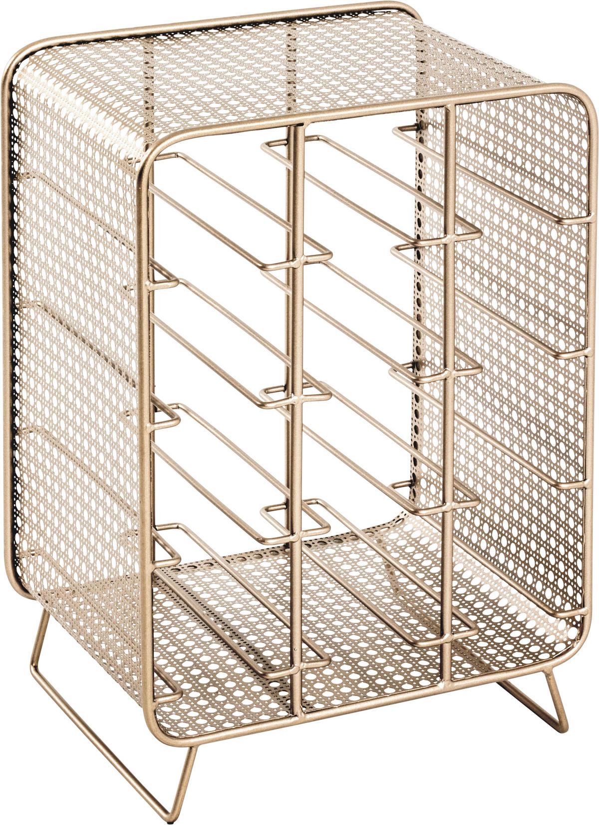FLASCHENREGAL 30/46/24 cm  - Goldfarben, Design, Metall (30/46/24cm)