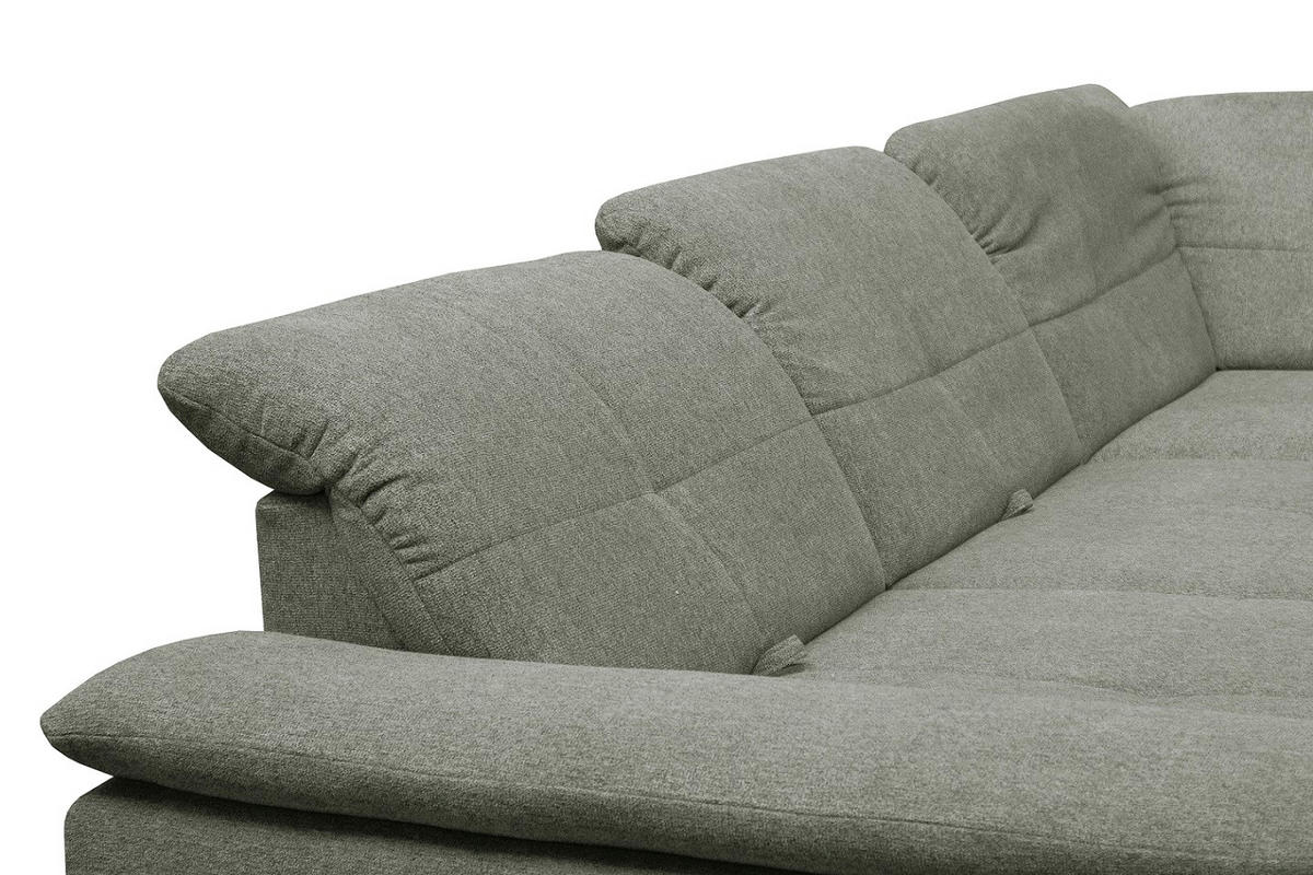 SAROKGARNITÚRA textil zöld  - krómszínű/zöld, Basics, műanyag/textil (313/242cm) - Xora