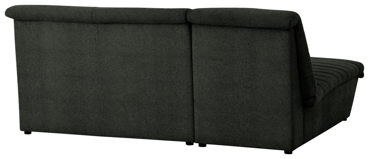 ECKSOFA in Webstoff Dunkelgrün  168/214 cm  - Dunkelgrün/Schwarz, Design, Kunststoff/Textil (168/214cm) - LOOKS by W.Joop