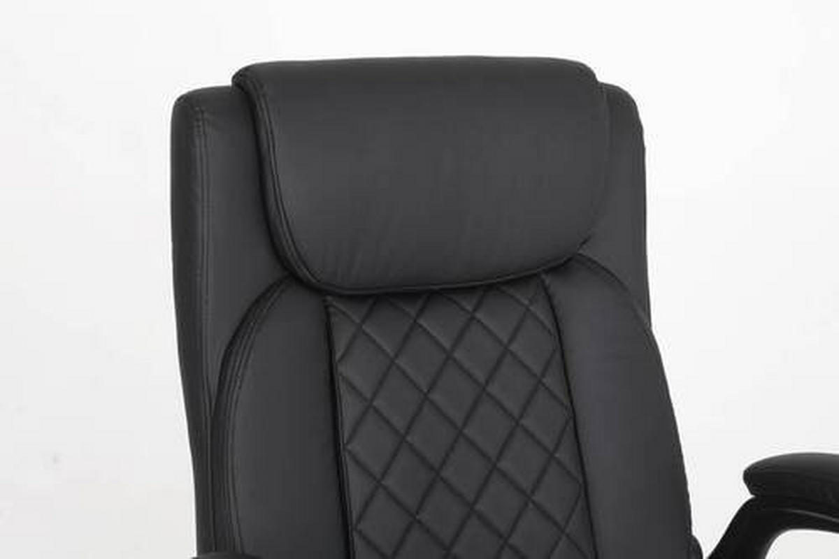 SCAUN DIRECTORIAL  in imitație piele negru  - negru, Design, plastic/metal (63,5/107,5-117/68cm) - Carryhome
