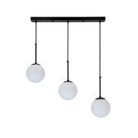 HÄNGELEUCHTE Pompei 67/15/150 cm   - Schwarz/Weiß, Basics, Metall (67/15/150cm)