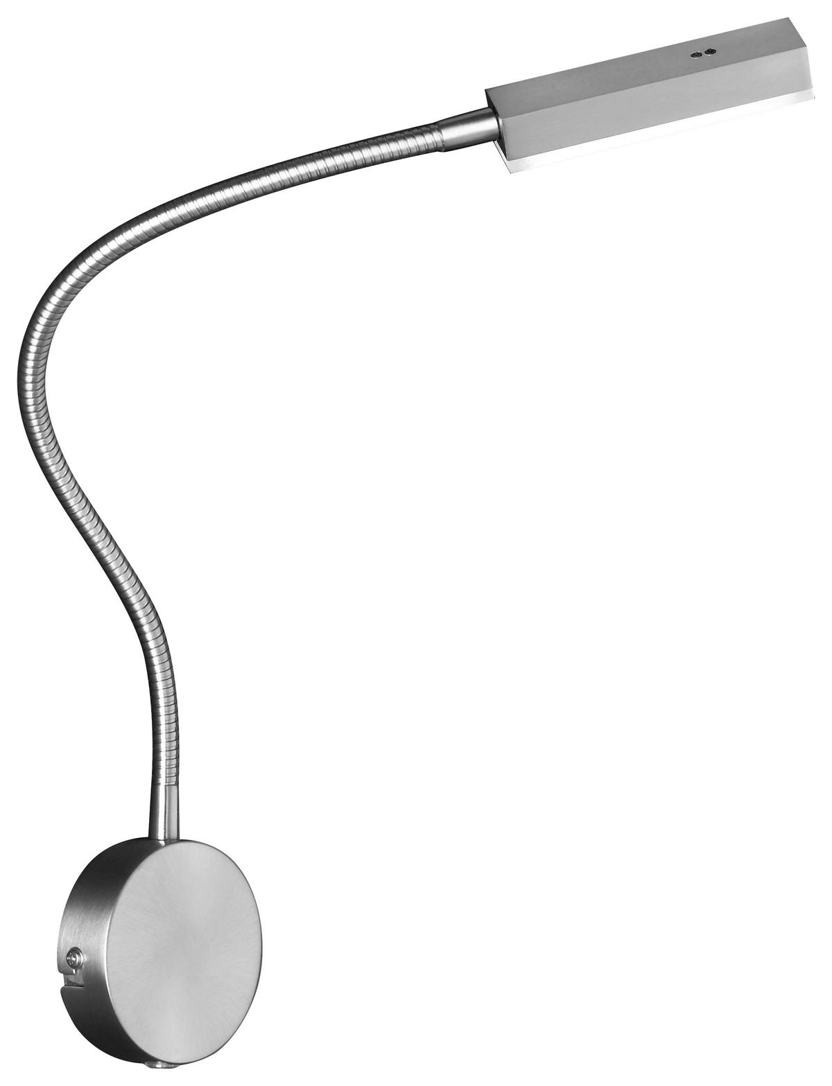LED-WANDLEUCHTE Raik 59/8/48 cm   - Nickelfarben, Basics, Kunststoff/Metall (59/8/48cm) - Fischer & Honsel