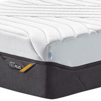 MATRATZE MEDIUM FIRM HYBRID Pro Plus® Coolquilt 90/200 cm Höhe ca. 27 cm  - Anthrazit/Weiß, Basics, Textil (90/200cm) - Tempur