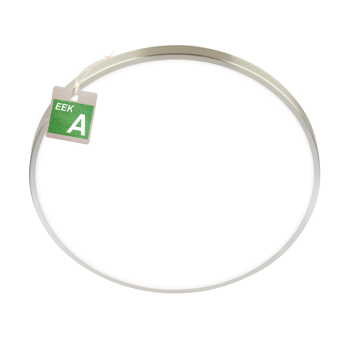 LED-DECKENLEUCHTE Kaida 38/6.5 cm   - Nickelfarben, Basics, Kunststoff/Metall (38/6.5cm)