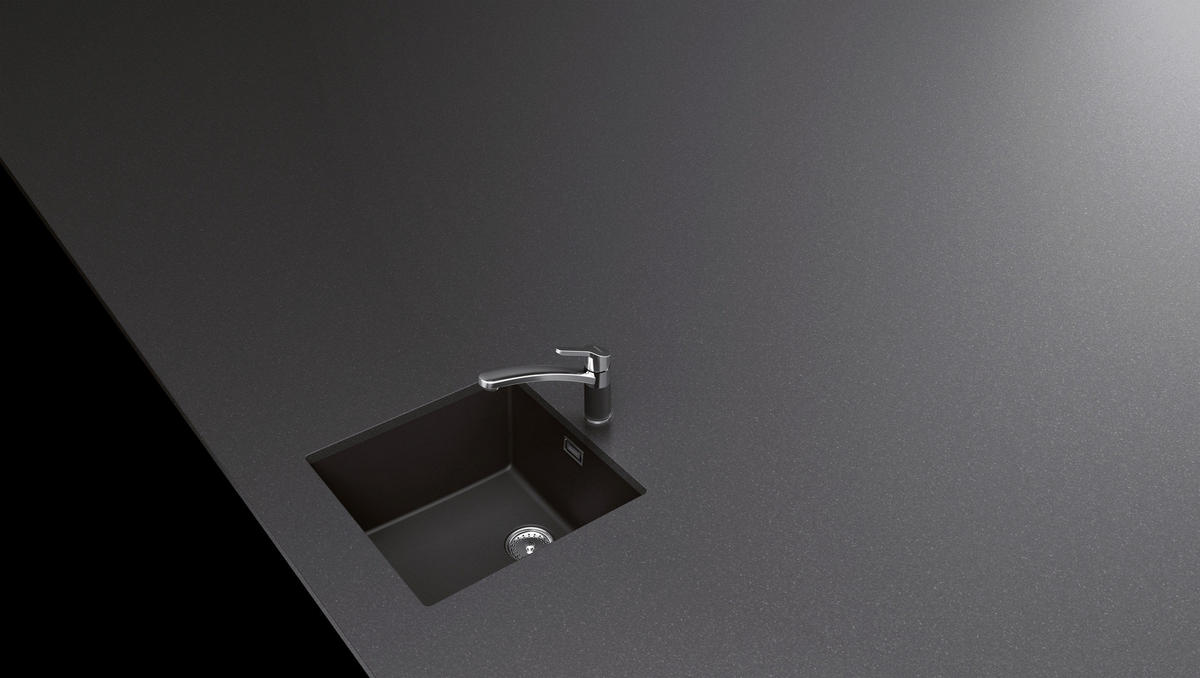 KÜCHENARMATUR 598000GON  - Chromfarben/Schwarz, Basics, Stein/Metall (20,5/17,8/5,0cm) - Schock