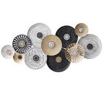 WANDDEKO Metall  - Goldfarben/Schwarz, Design, Metall (134/68/6cm) - Ambia Home