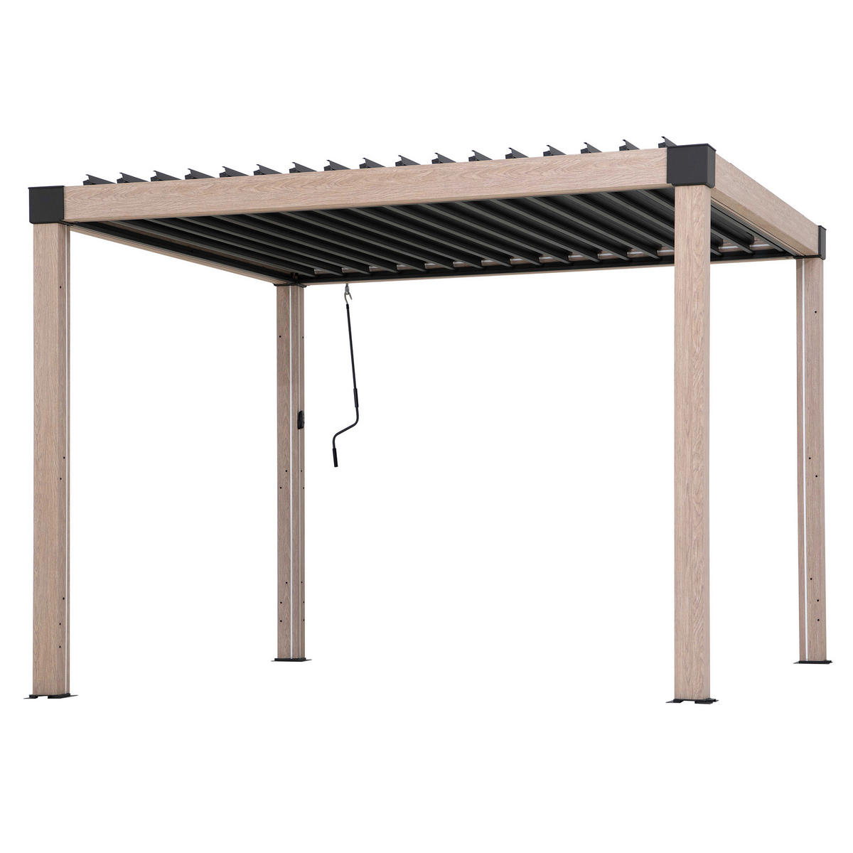PAVILLON 306/223/306 cm   - Hellbraun/Anthrazit, Basics, Metall (306/223/306cm) - Modante