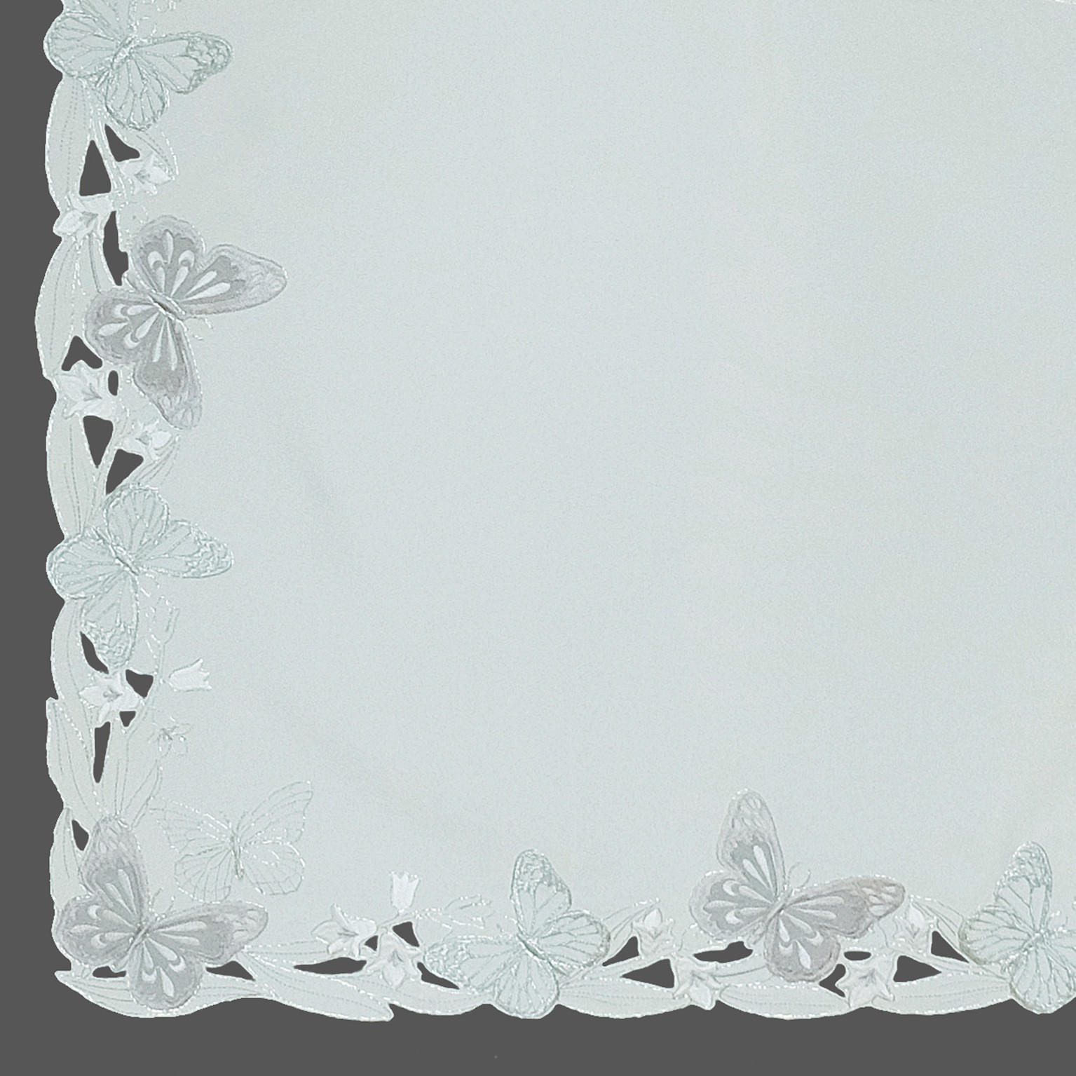 UBRUS, 85/85 cm, bílá - bílá, Lifestyle, textil (85/85cm) - Esposa