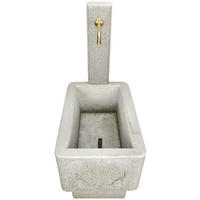 GARTENBRUNNEN - Weiss, Design, Stein (51/114/81cm) - Nouvel