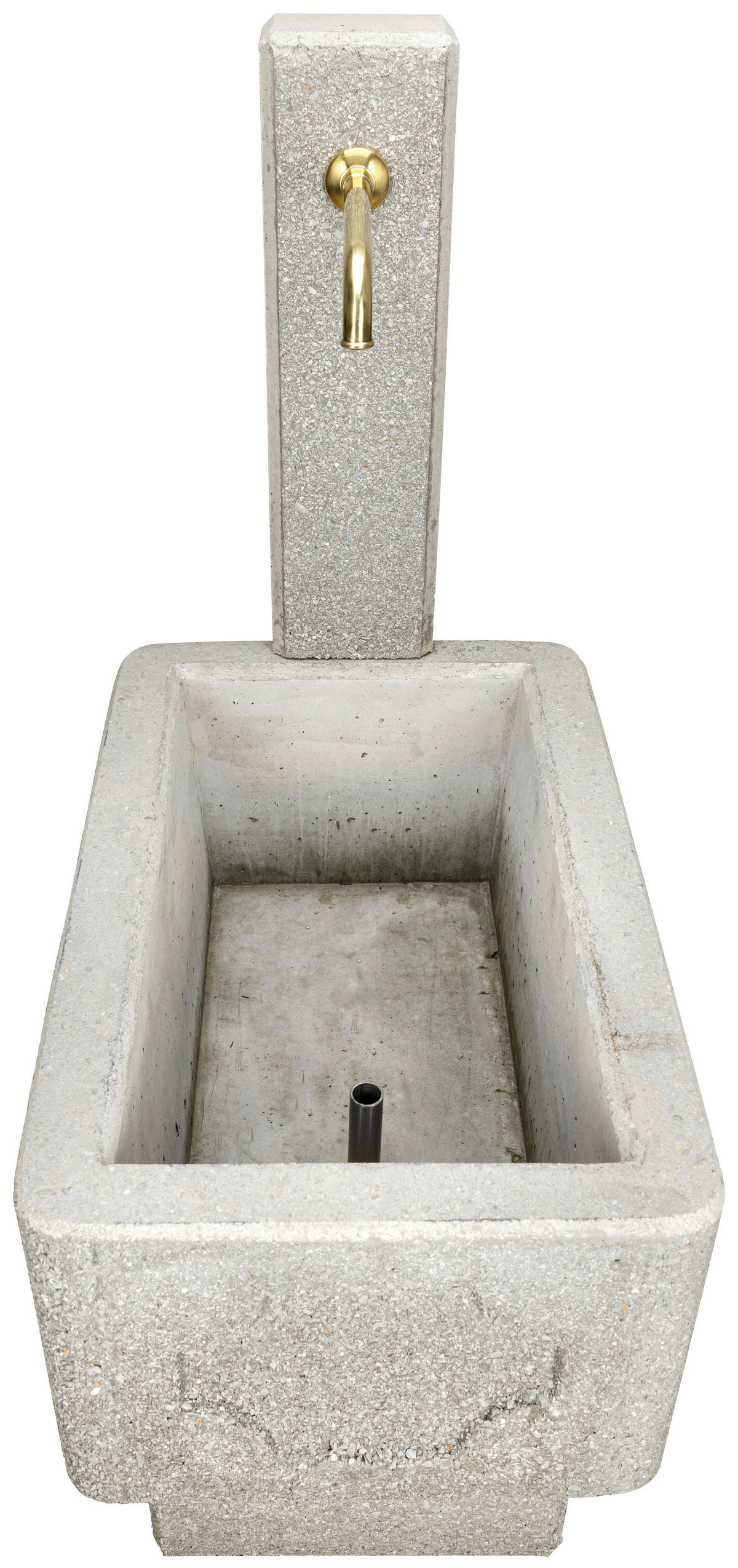 GARTENBRUNNEN - Weiss, Design, Stein (51/114/81cm) - Nouvel