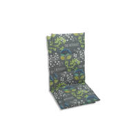 SESSELAUFLAGENSET in Blau, Grau, Grün Blume  - Blau/Grau, Basics, Textil (48/5/118cm)