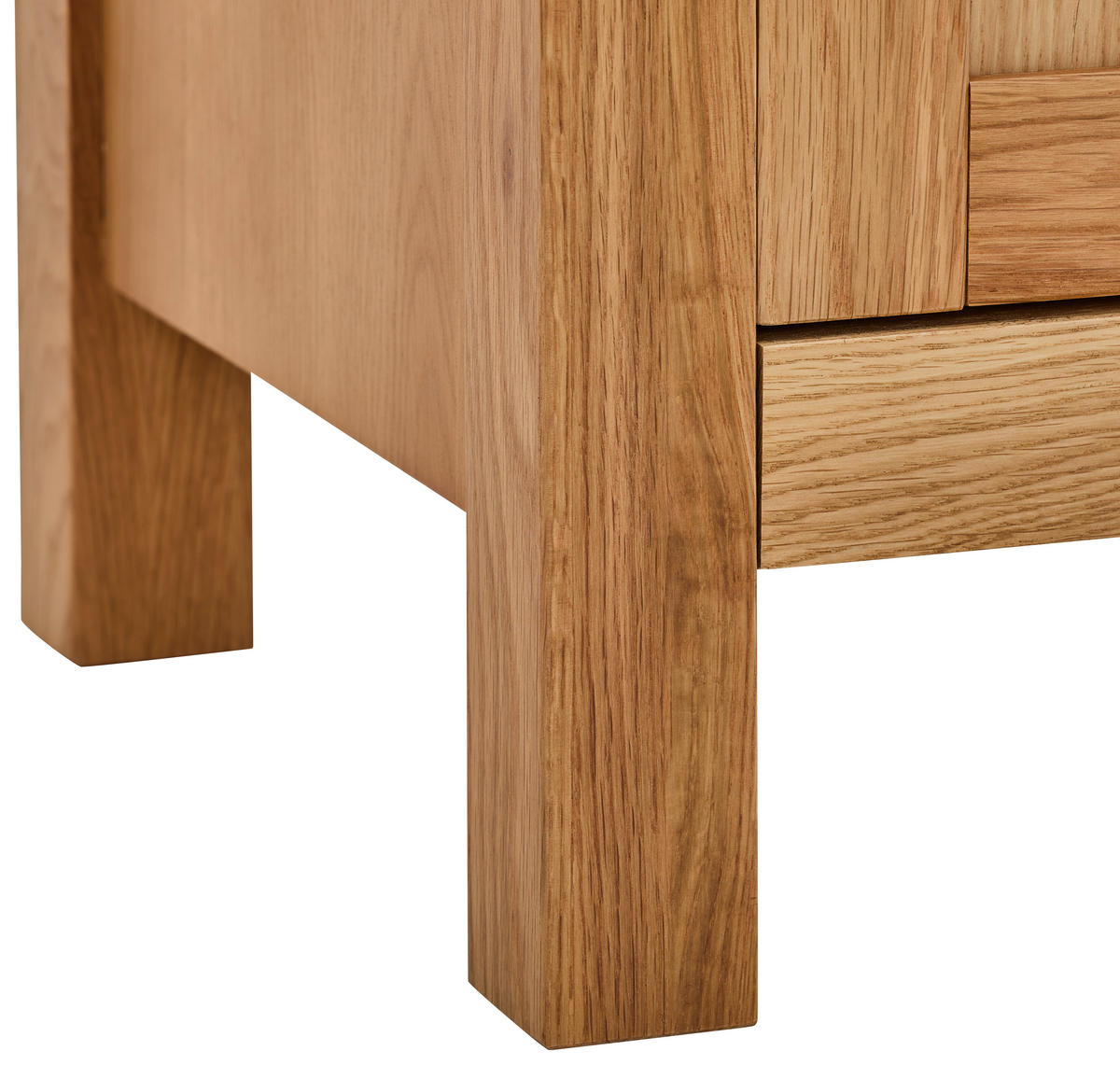 SKÅP MED VITRINDÖRRAR i ek naturfärgad - naturfärgad, Lifestyle, trämaterial/trä (140/190/40cm) - MID.YOU