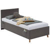 POLSTERBETT 90/200 cm  in Anthrazit  - Eichefarben/Anthrazit, KONVENTIONELL, Holz/Textil (90/200cm) - Stylife