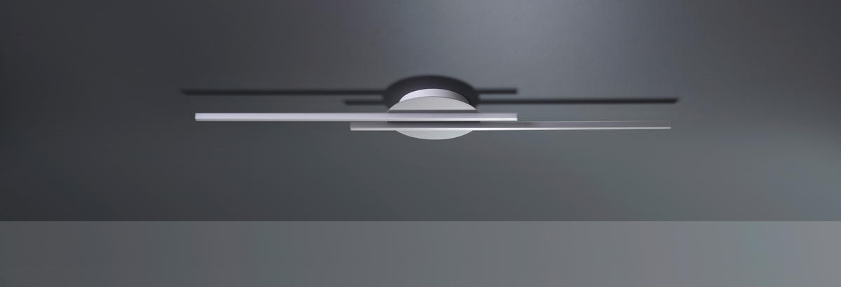 LED-DECKENLEUCHTE Dual  Smart 120/24/5,5 cm   - Design, Metall (120/24/5,5cm) - BOPP