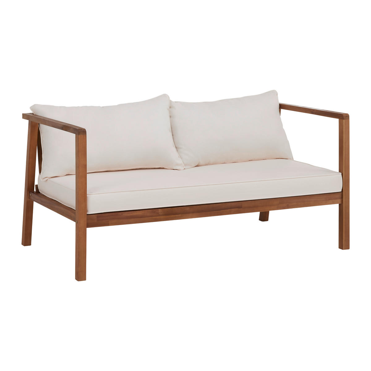 LOUNGE GARNITURA 11 delova  - boja akacije/prirodna boja, Moderno, drvo/tekstil (150/70/79cm) - Bessagi Garden