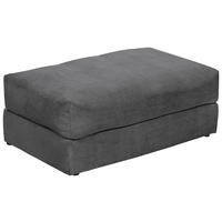HOCKER KAMIL Cord Anthrazit  - Anthrazit/Schwarz, MODERN, Textil (115/45/50cm) - P & B