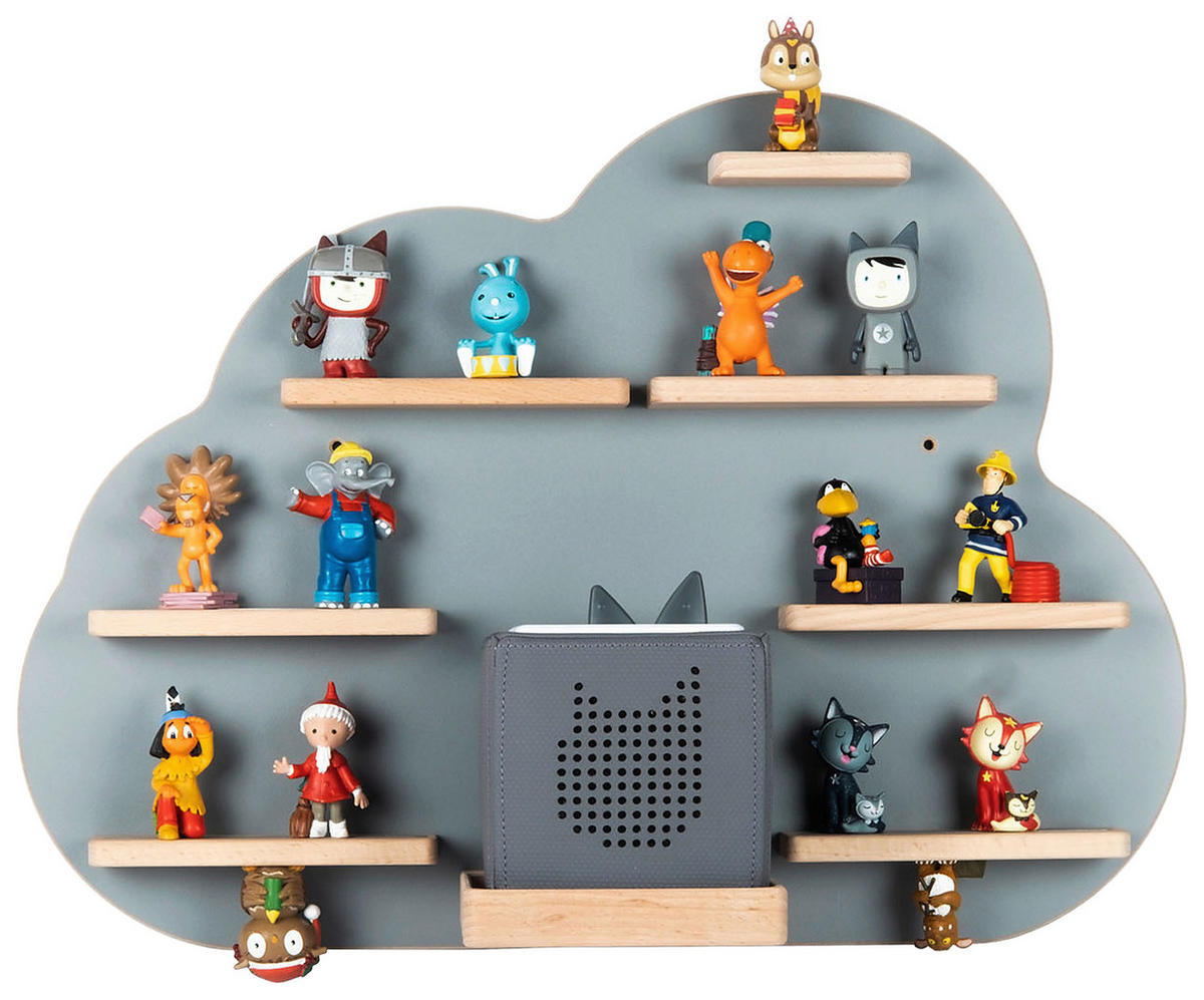 KINDERREGAL  - Grau, Modern, Holzwerkstoff (55/40/19cm) - MID.YOU