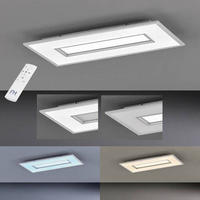 LED-DECKENLEUCHTE 52 W     - Silberfarben, Basics, Metall (50,0/96,0cm) - Fischer & Honsel