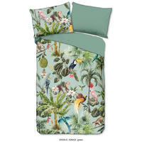 BETTWÄSCHE Descanso Satin 140/200 cm  - Jadegrün/Olivgrün, Trend, Textil (140/200cm)