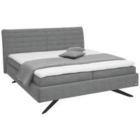 POLSTERBETT 180/200 cm  in Grau  - Weiss/Schwarz, Design, Holzwerkstoff/Kunststoff (180/200cm) - Dieter Knoll