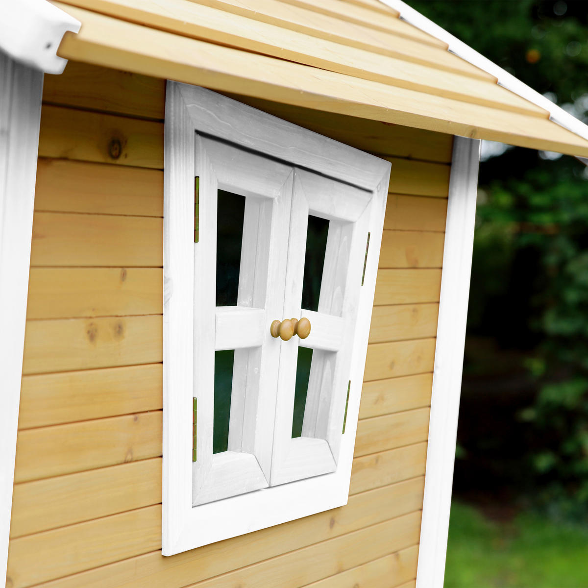 SPIELHAUS 264/203/177 cm  - Rot/Braun, KONVENTIONELL, Holz/Kunststoff (264/203/177cm) - Ambia Garden