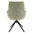 ARMLEHNSTUHL  Stoffauswahl, Typenauswahl, Sitzfläche 360° drehbar Webstoff  - Schwarz/Olivgrün, Design, Textil/Metall (66/95/74cm) - Novel